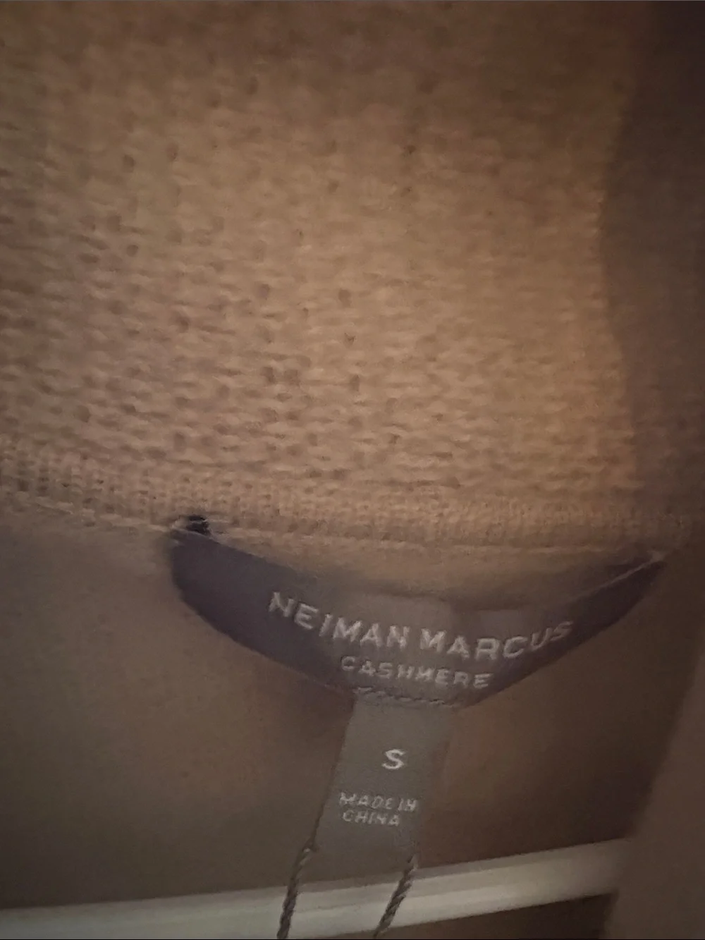 Neiman Marcus Beige Cashmere Sweater